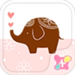 lovely elephant wallpaper- android application logo